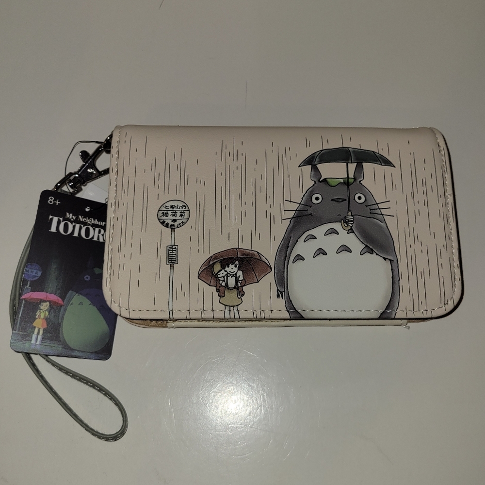 Loungefly Studio Ghibli Totoro Rain Mini Backpack and Tech Wallet - Picture 13 of 16